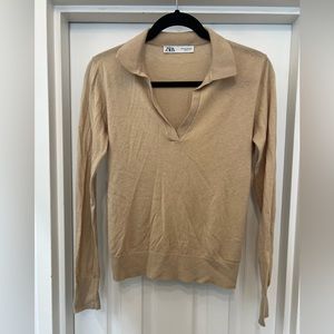 Zara Polo Collared Sweater